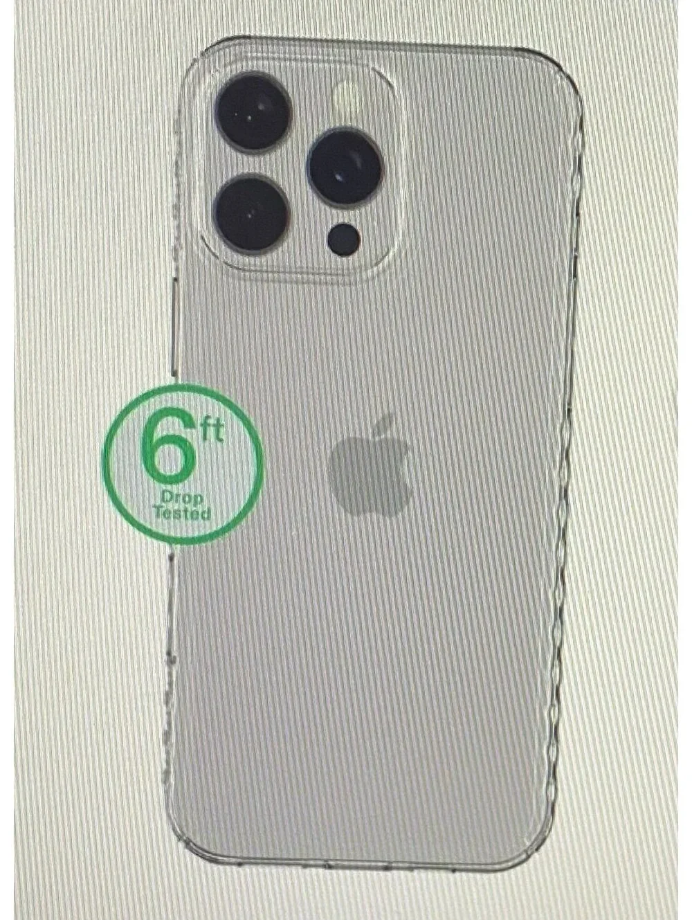 Onn Protective Gel Case for iPhone 16 Pro Max Clear